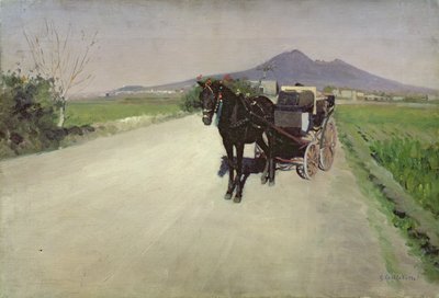 Una strada a Napoli da Gustave Caillebotte